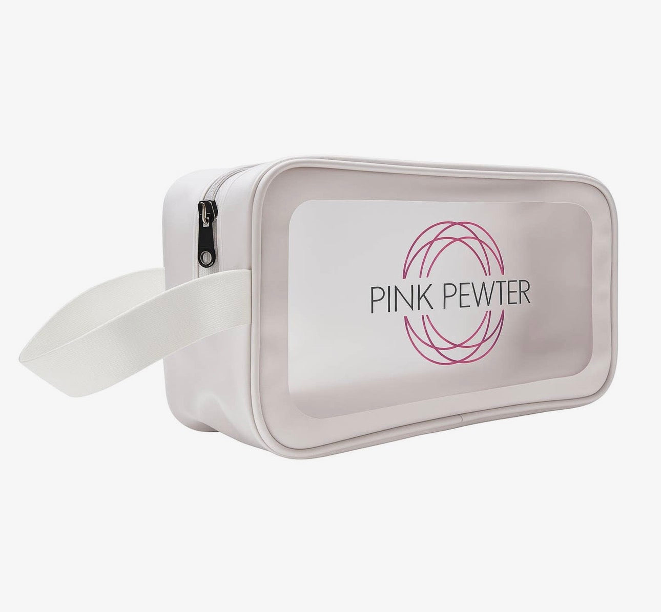 Pink Pewter Clear View Travel Bag