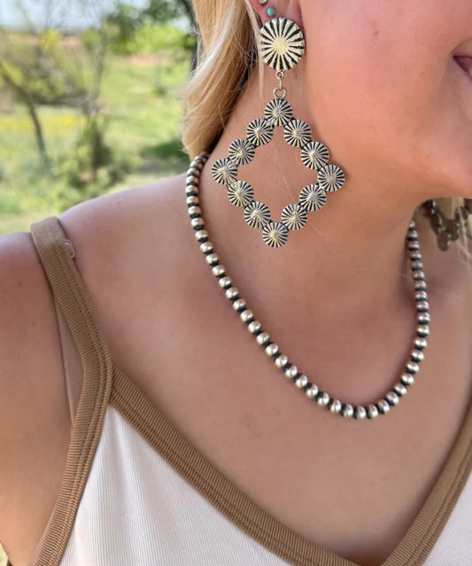 Choctaw Concho Earrings