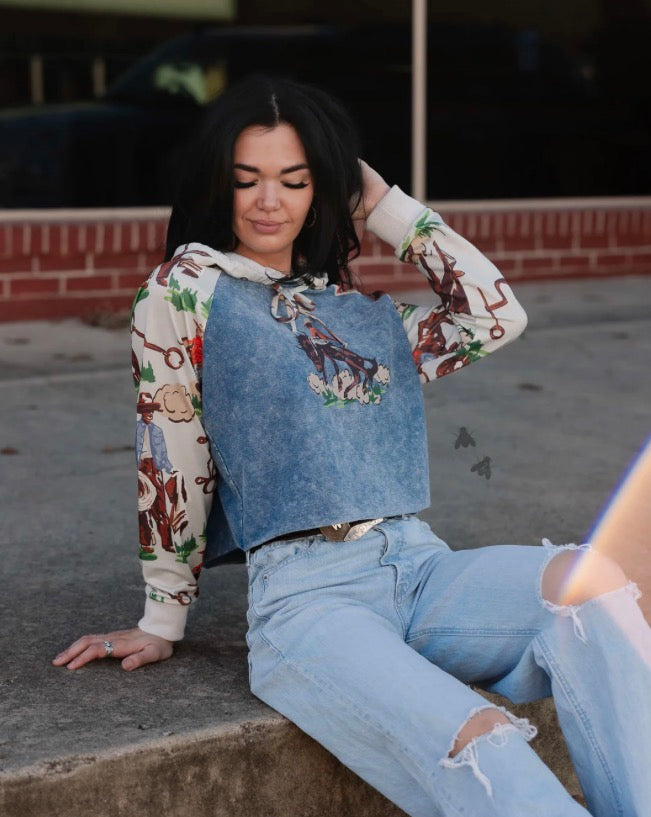 VINTAGE RANCH HOODIE *BARK