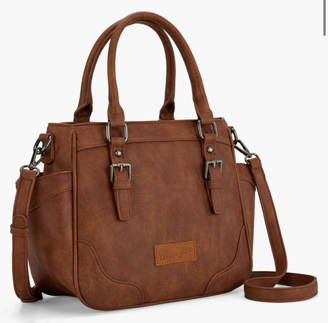 Wrangler Montana West Leather Tote Bag with Buckle.