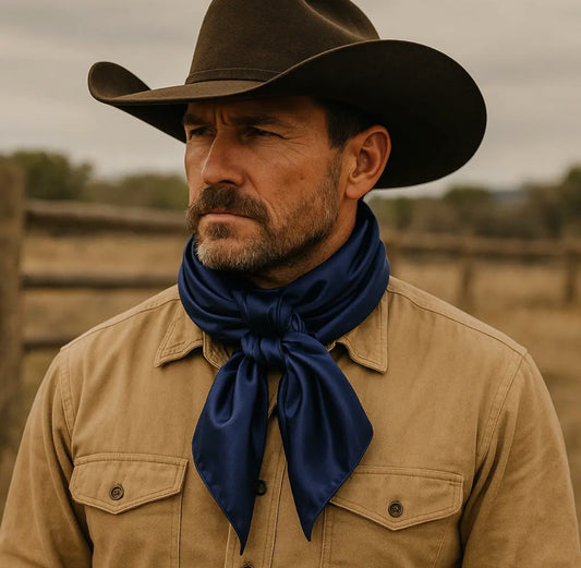 35X35" Solid Dark Blue Wild Rag