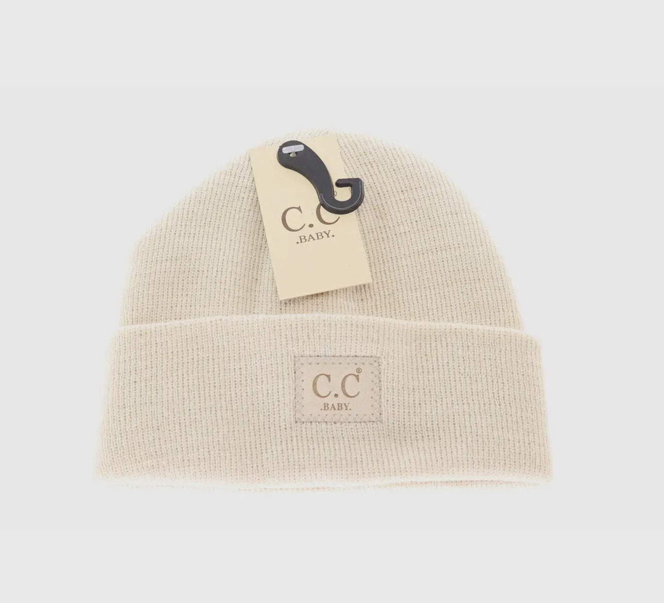 CC baby beanie beige **mid winter SALE** was 10.00 now 8.00. All sale items are final & no returns on sale items.