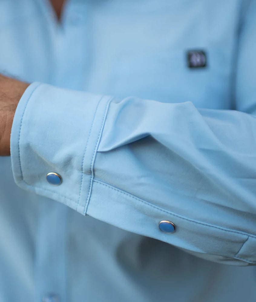 BABY BLUE MEN'S BREEZE PERFORMANCE SHIRT