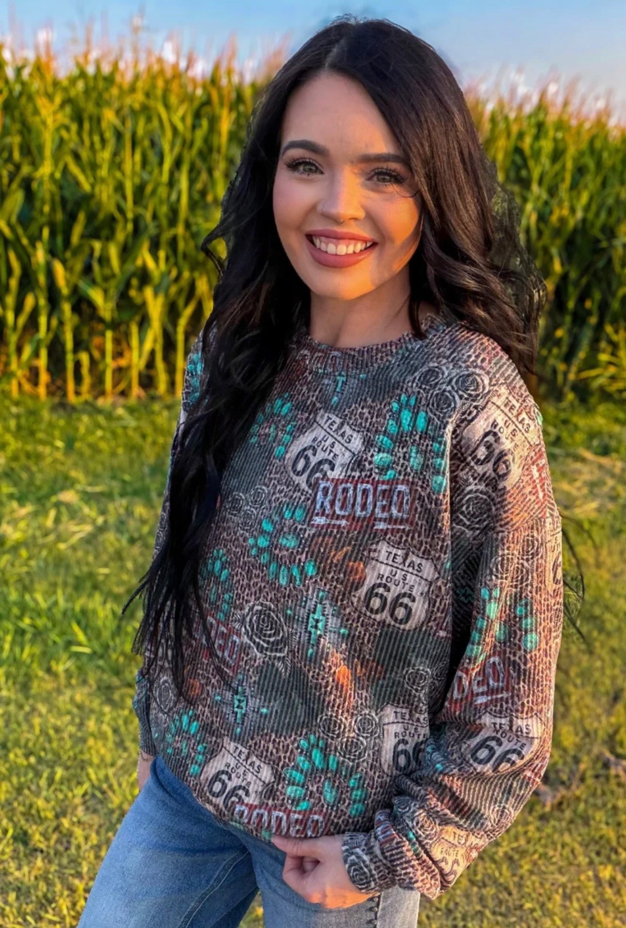 WILD ROUTE SWEATER TOP