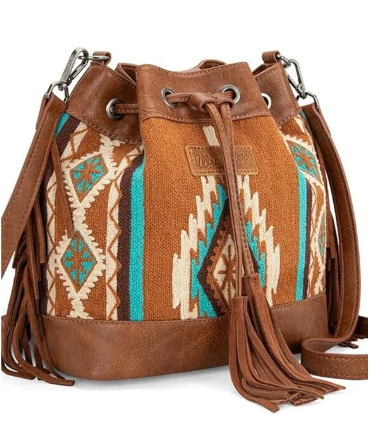 Wrangler Hobo Bags for Women Designer Aztec Bucket Purses Western Tapestry