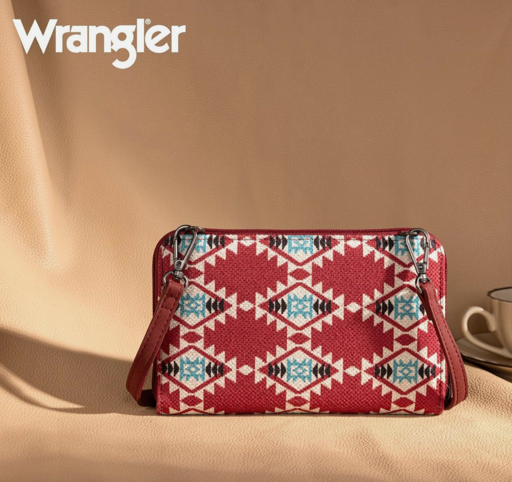 Wrangler Small Crossbody Wallet for Women RFID Blocking Phone Purse
