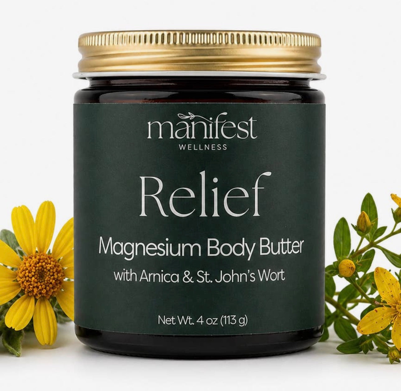 Magnesium Relief Butter Infused with Arnica + St John's Wort