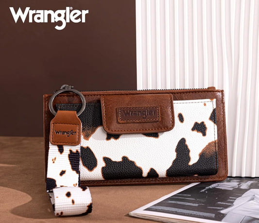 X Wrangler Cow Print Wallet for Women