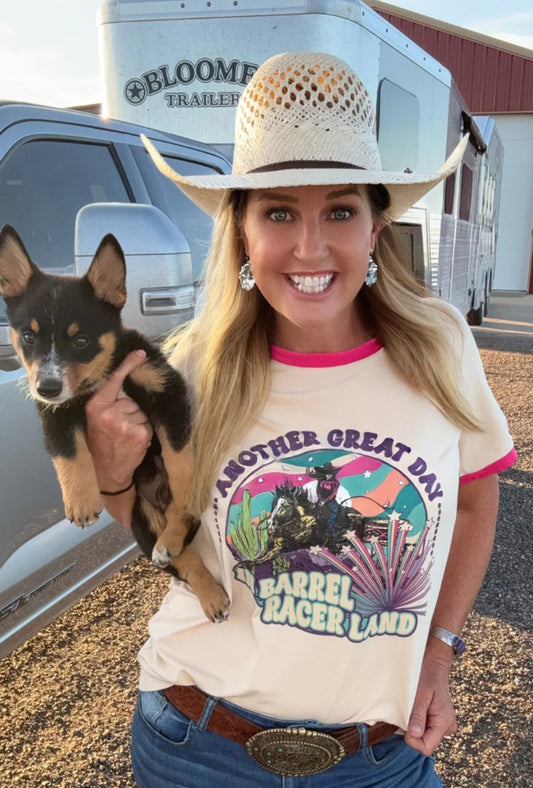BARREL RACER LAND RINGER TEE