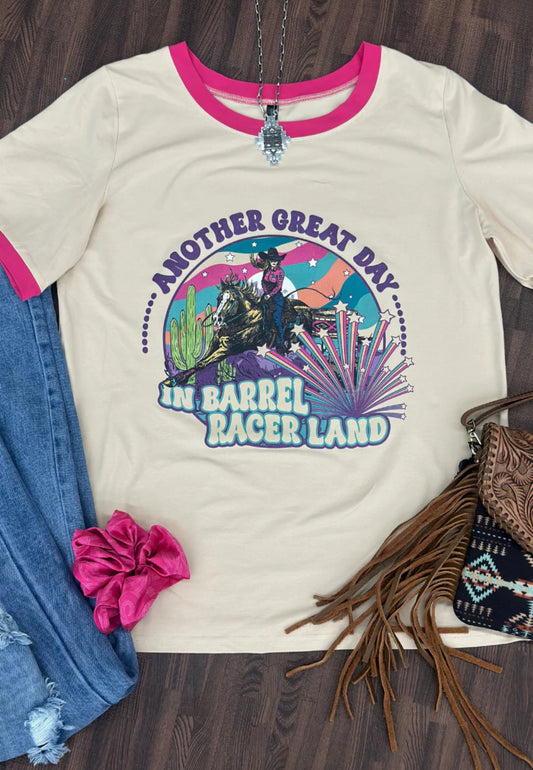 BARREL RACER LAND RINGER TEE