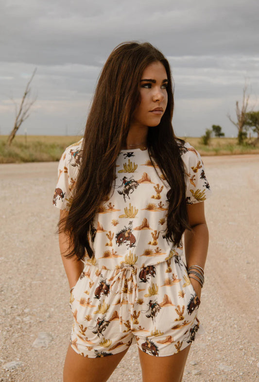 DOWN IN THE DESERT ROMPER