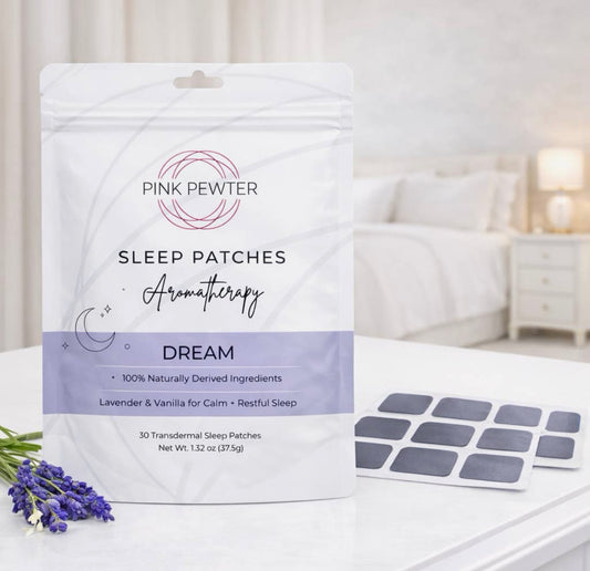Natural Sleep Patch with Lavender Vanilla
Scent - Slow-Release Melatonin +
Botanicals For Restful, Grogginess-Free Sleep (30pc)