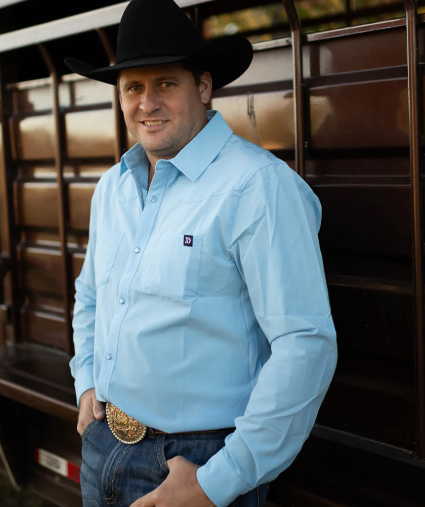 BABY BLUE MEN'S BREEZE PERFORMANCE SHIRT