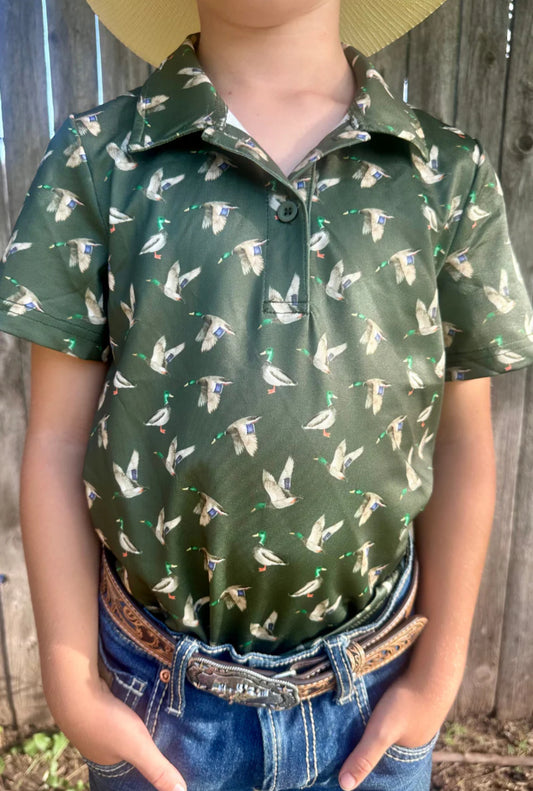 FLEE THE FLOCK KIDS POLO