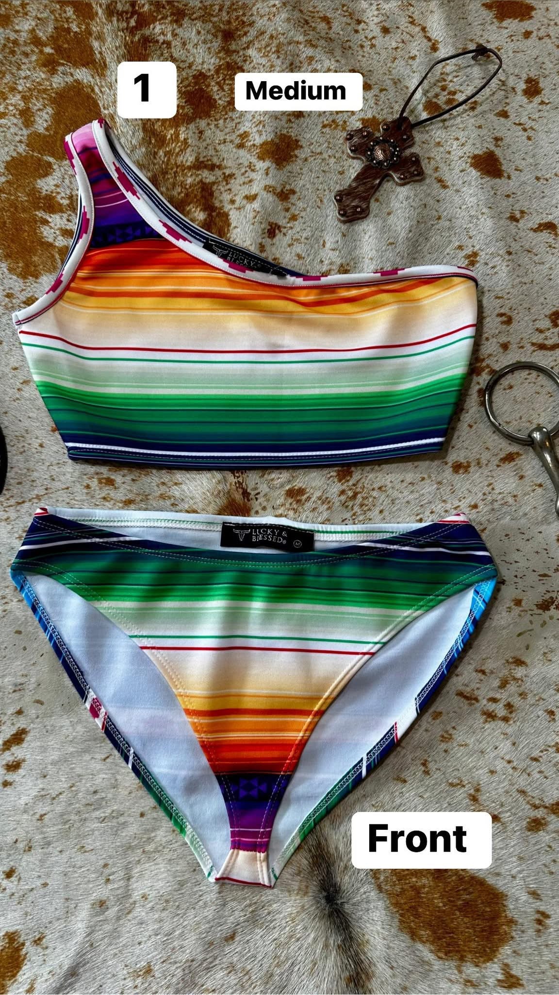 SERAPE TWO-PIECE
BATHING SUIT