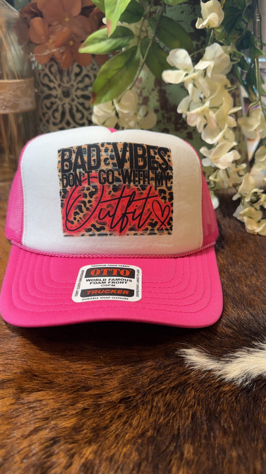 Bad Vibes Western Trucker Hat